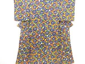 リサイクル　花模様小紋着物